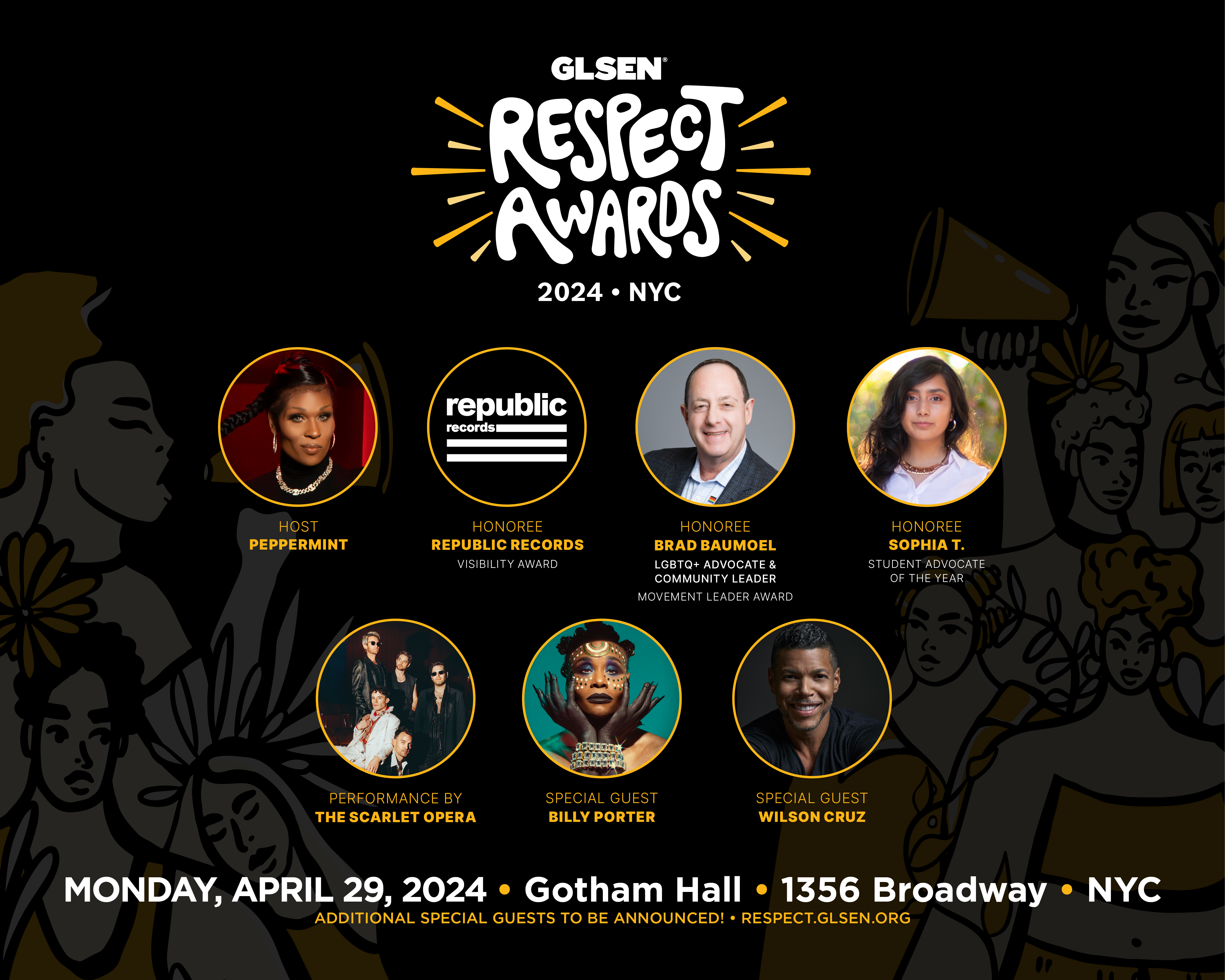 GLSEN Respect Awards are Monday, April 29th!