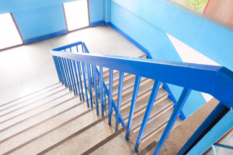 An image of school stairs.