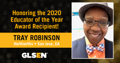 Tray Robinson, Educator of the Year 2020