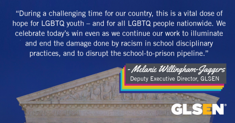 Quote from GLSEN's Melanie Willingham-Jaggers